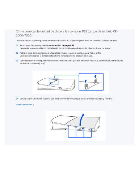 Unidad de disco para consolas PS5 Digital Edition (Slim)