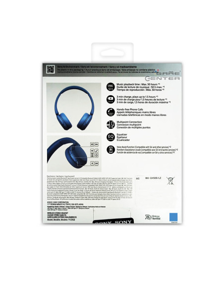 Sony Audifonos Inalambricos WH-CH520 Azul LZ UC