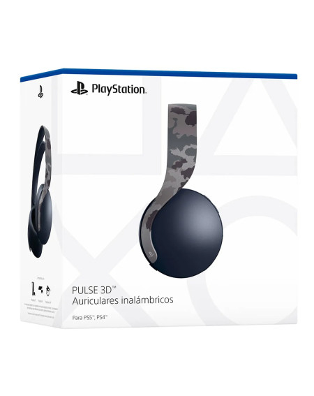 Diadema Pulse Headset Grey Camuflaje PS5