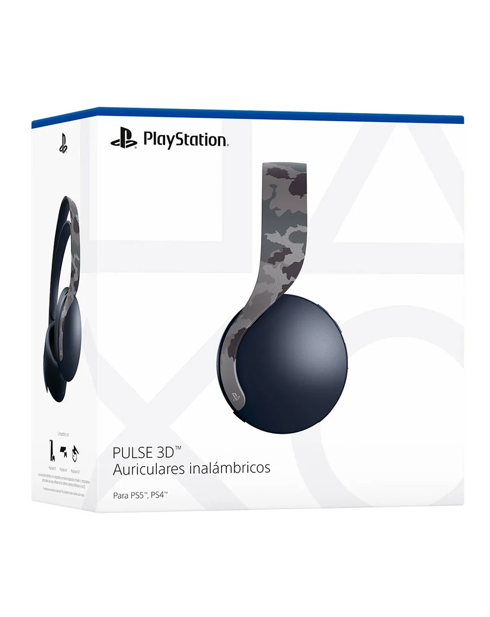 Diadema Pulse Headset Grey Camuflaje PS5