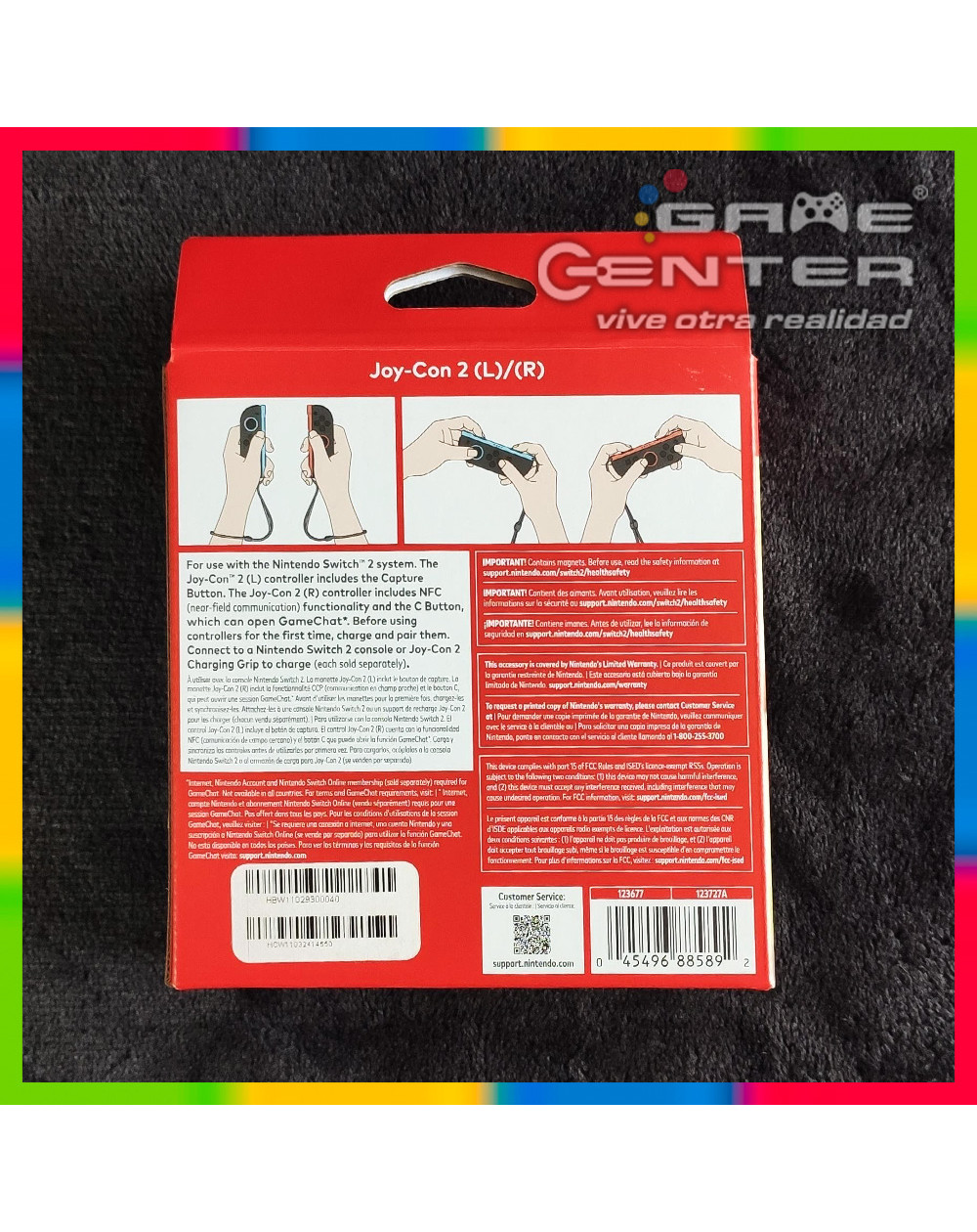 Controles Joy Con 2 Negro Nintendo Switch 2