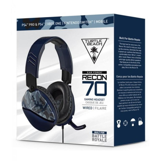 Turtle Beach Recon 70 Blue Camo PS5