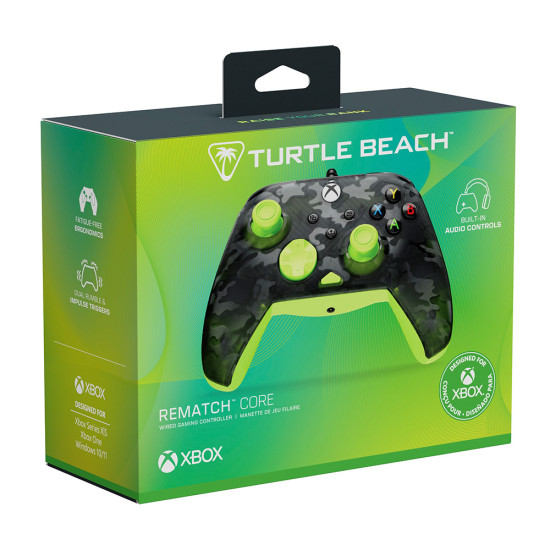 Control Turtle Beach Rematch Core Ghost Black Camo Amarillo Xbox Series X