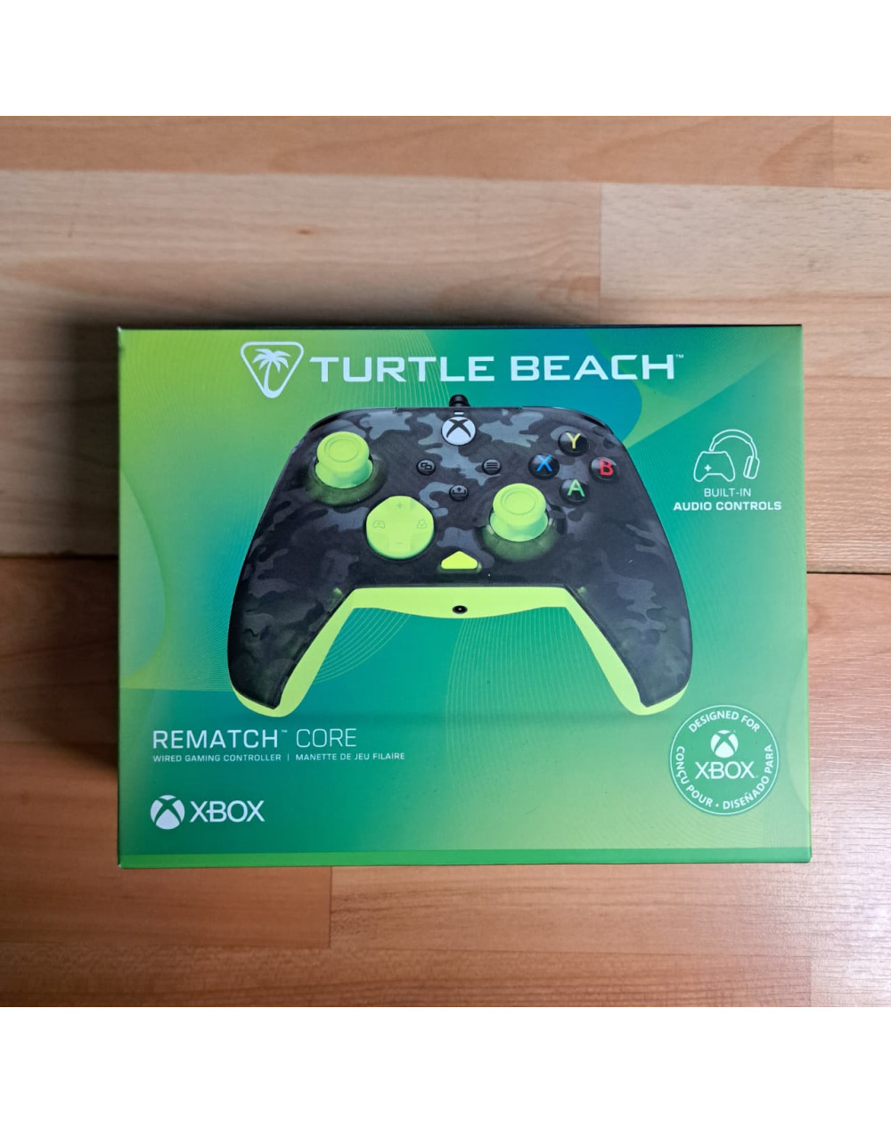 Control Turtle Beach Rematch Core Ghost Black Camo Amarillo Xbox Series X