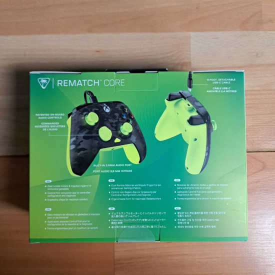 Control Turtle Beach Rematch Core Ghost Black Camo Amarillo Xbox Series X