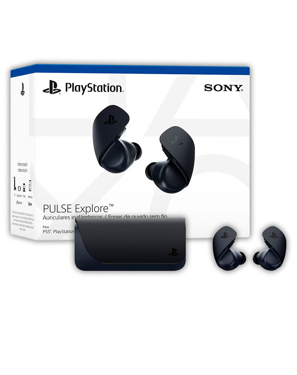 Audifonos inalambricos PULSE Explore PS5 Midnight Black