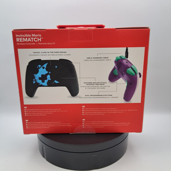 Turtle Beach Control Inalámbrico Rematch Mario Invencible Purpura Nintendo Switch 2