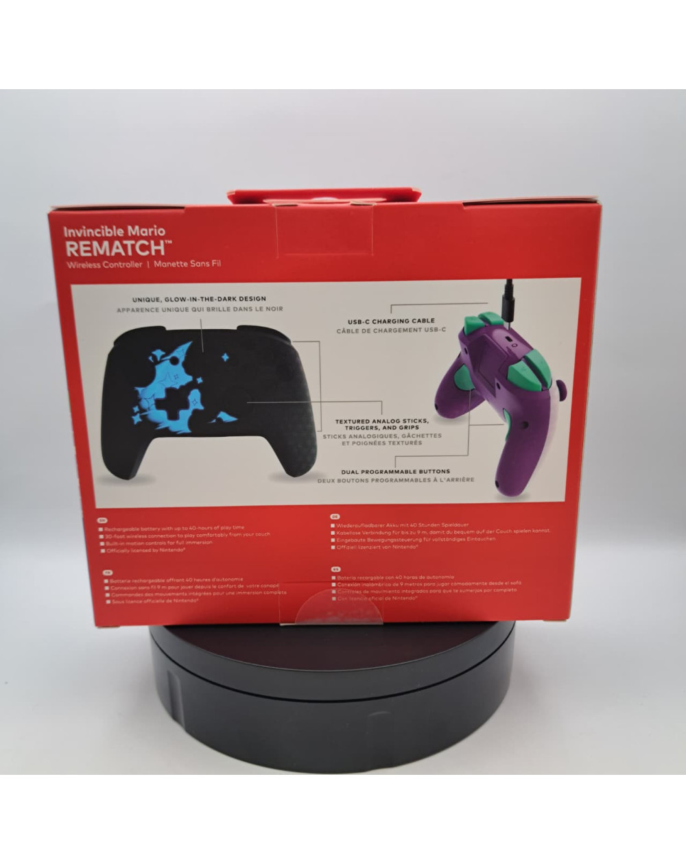 Turtle Beach Control Inalámbrico Rematch Mario Invencible Purpura Nintendo Switch 2