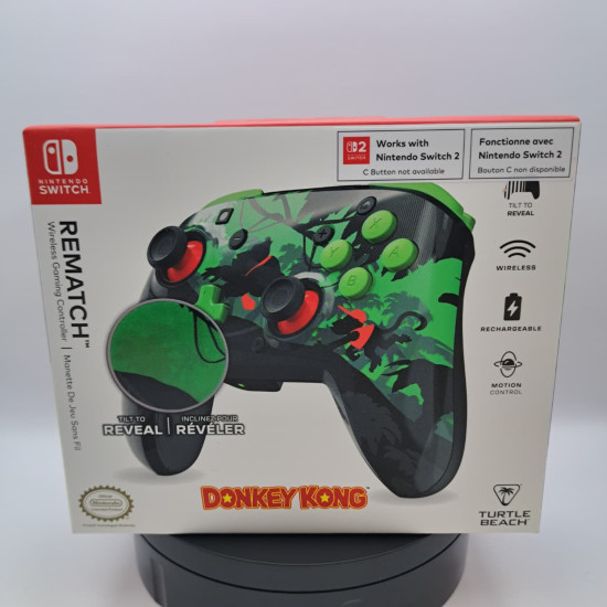 Turtle Beach Control Inalámbrico Rematch Donkey Kong Verde Nintendo Switch 2