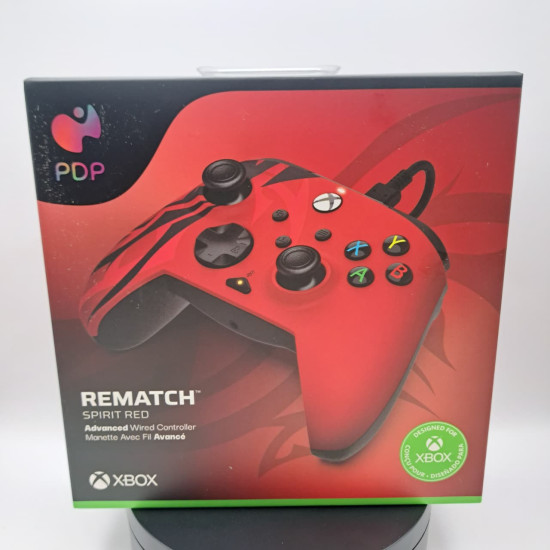 PDP Control Alambrico Rematch Spirit Red Rojo Xbox Series X
