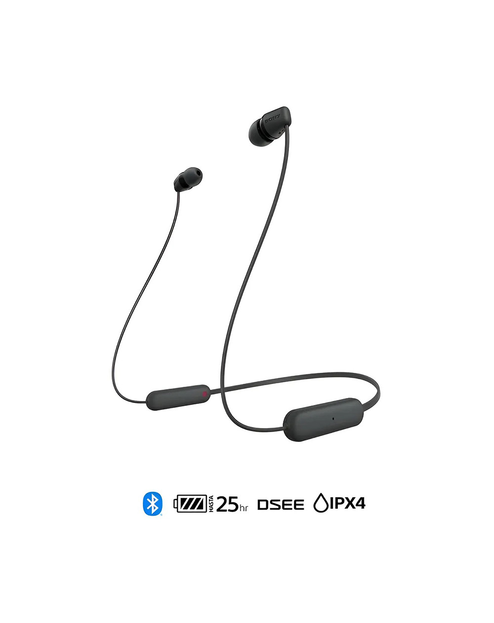 Sony Audifonos Inalambricos Negro WI-C100/BZ  UC