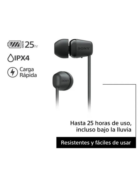 Sony Audifonos Inalambricos Negro WI-C100/BZ  UC