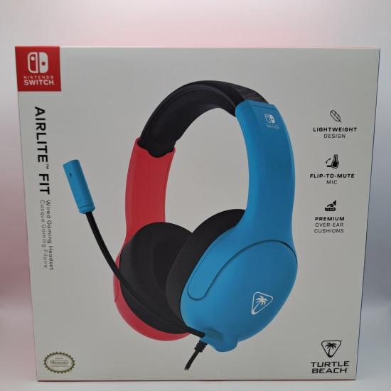Turtle Beach Audifonos Airlite Fit Neon Azul Rojo Nintendo Switch 2