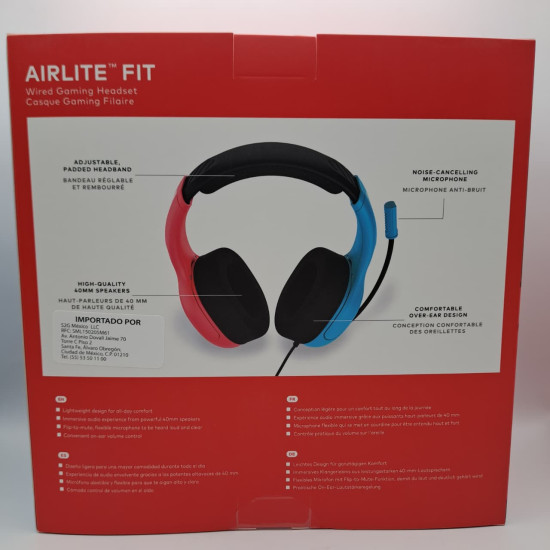 Turtle Beach Audifonos Airlite Fit Neon Azul Rojo Nintendo Switch 2