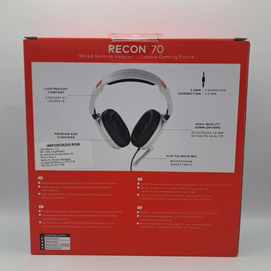 Turtle Beach Audifonos Recon 70 Blanco Nintendo Switch 2