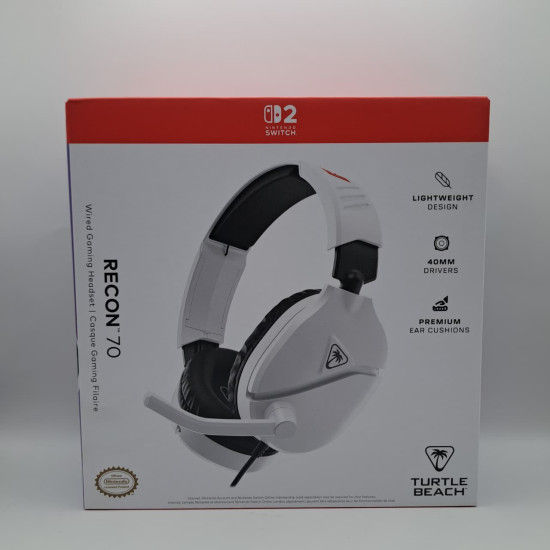 Turtle Beach Audifonos Recon 70 Blanco Nintendo Switch 2