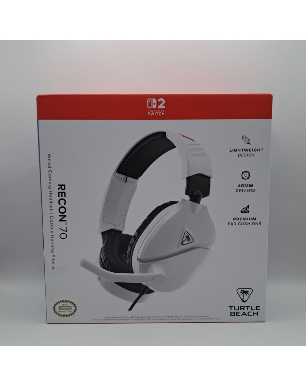Turtle Beach Audifonos Recon 70 Blanco Nintendo Switch 2