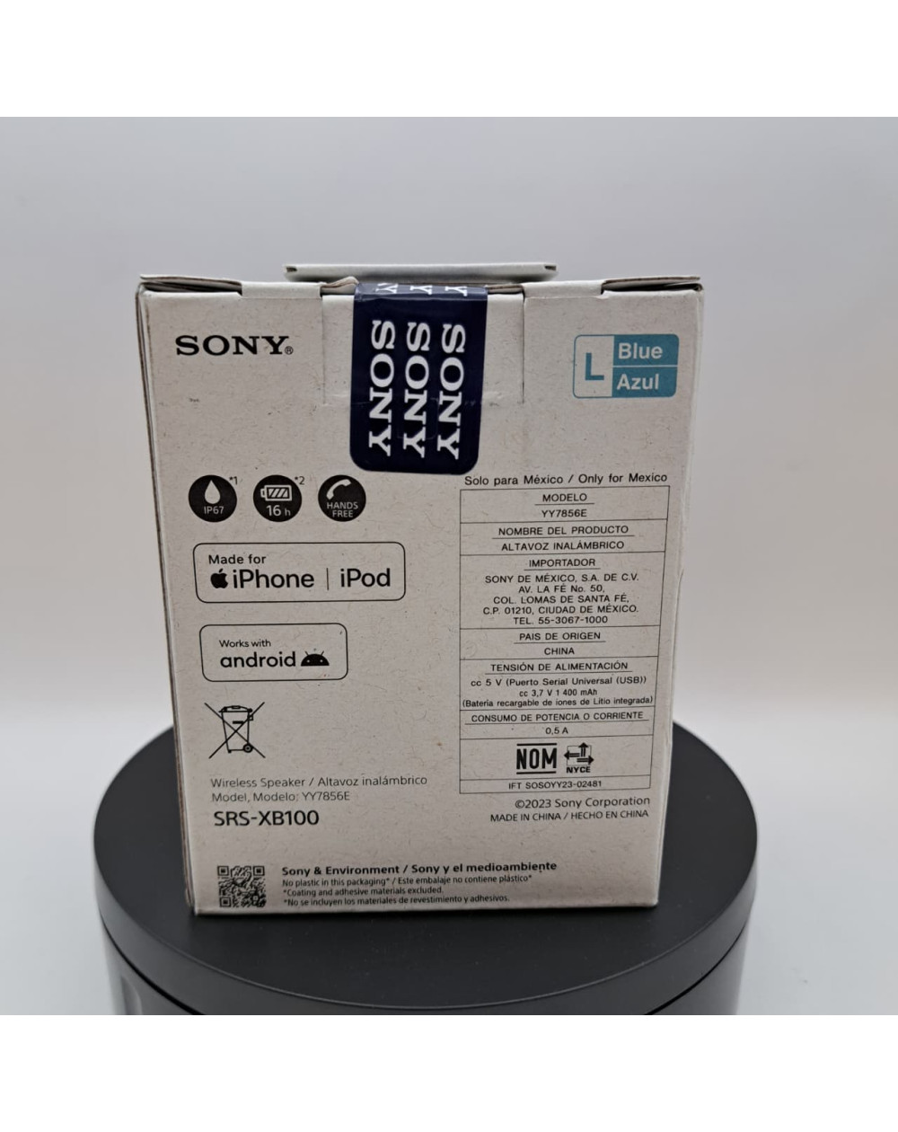 Sony SRS-XB100/LCLA  Bocina Inalambrica Azul