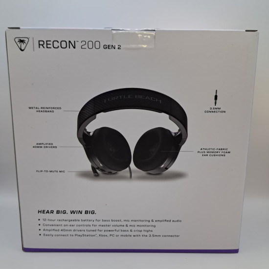 Turtle Beach Recon 200 Gen 2 Black Ps5