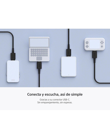 Sony Audífonos intrauditivos USB-C con cable IER-EX15C negro
