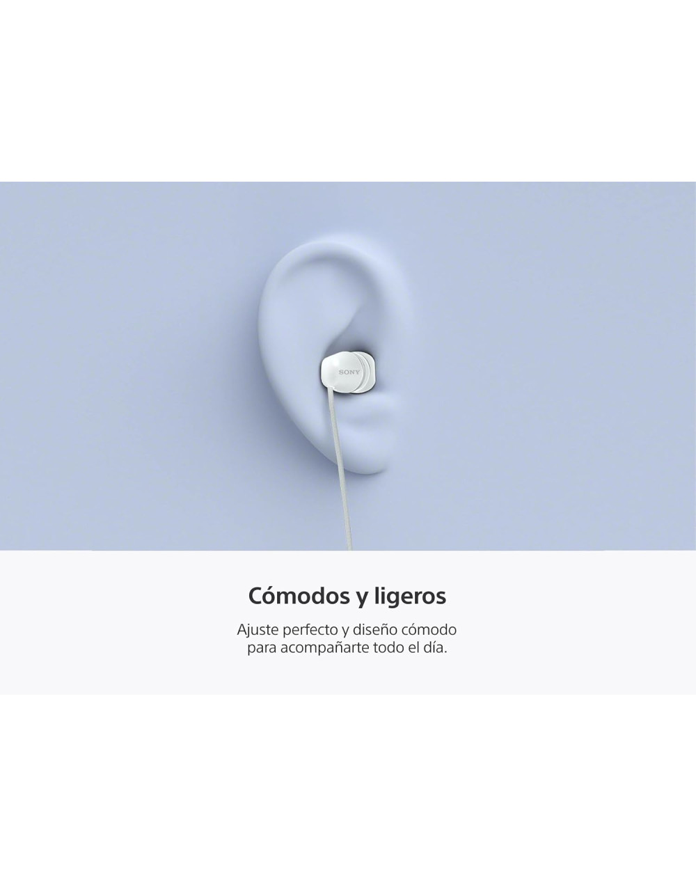 Sony Audífonos intrauditivos USB-C con cable IER-EX15C blanco