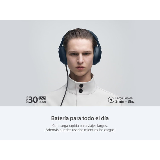 Audífonos inalámbricos con noise cancelling WH-1000XM6 azul