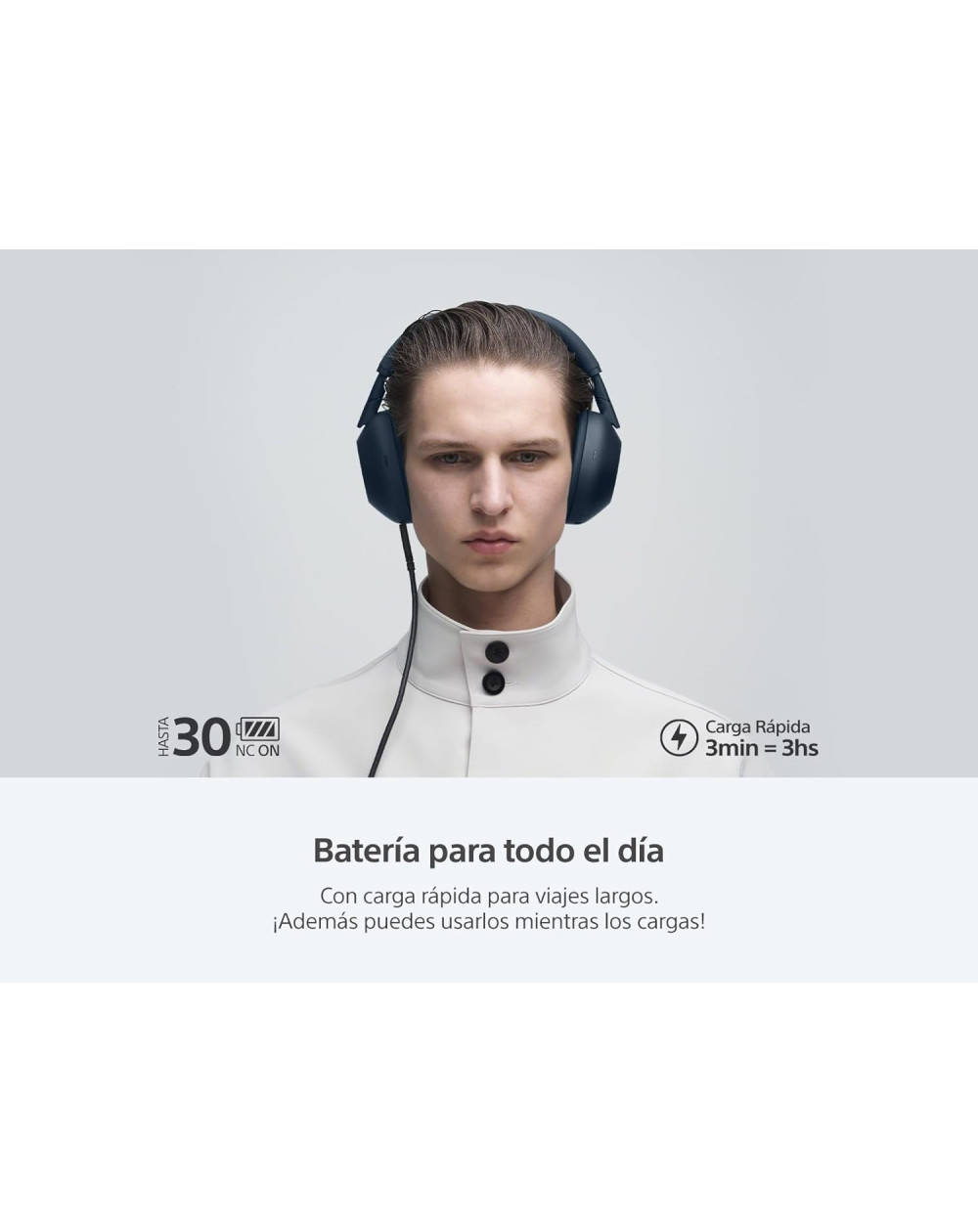 Audífonos inalámbricos con noise cancelling WH-1000XM6 azul