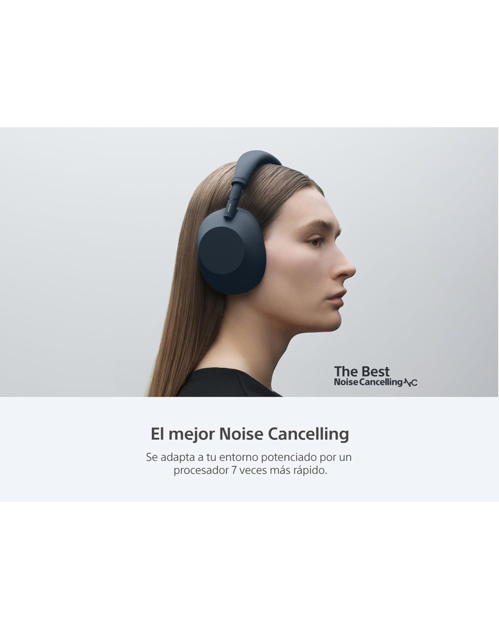 Audífonos inalámbricos con noise cancelling WH-1000XM6 azul