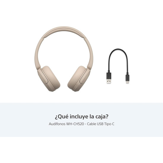 Sony Audifonos inalambricos WH-CH520 Beige CZ UC