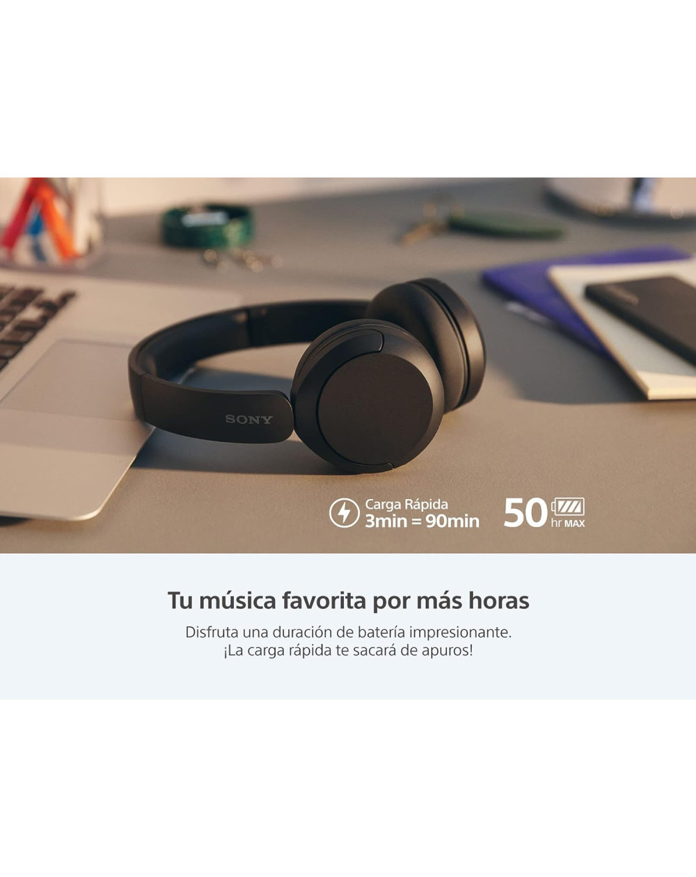 Sony Audifonos inalambricos WH-CH520 Beige CZ UC