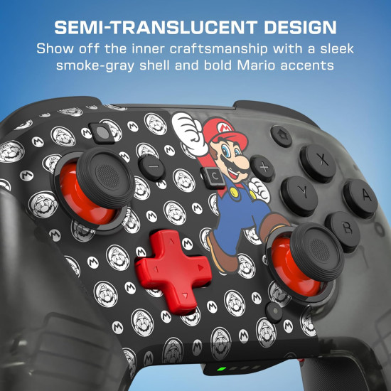 Turtle Beach Control Inalámbrico Rematch Super Mario Jump Negro Nintendo Switch 2