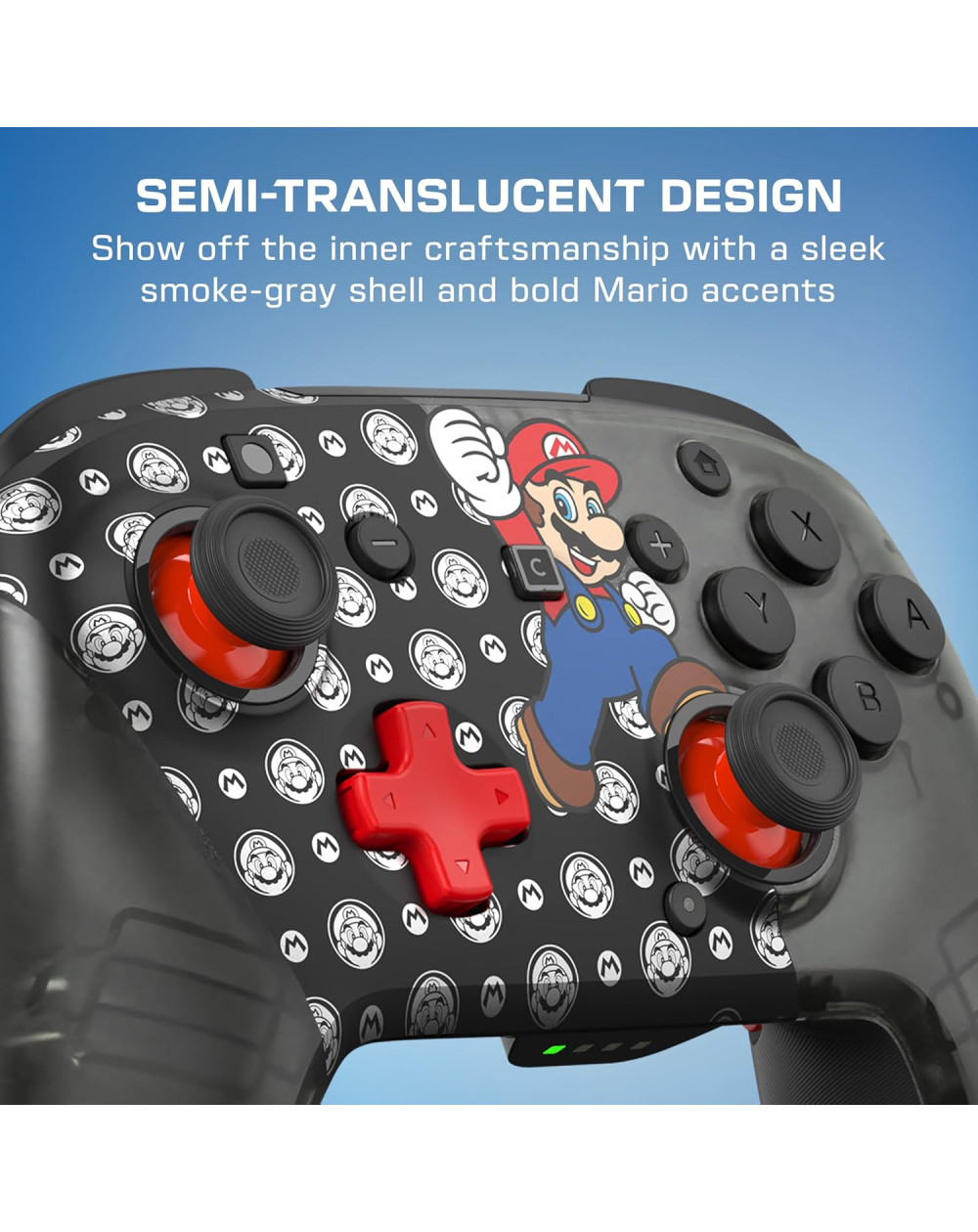 Turtle Beach Control Inalámbrico Rematch Super Mario Jump Negro Nintendo Switch 2