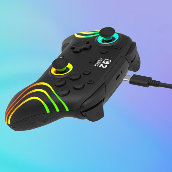 Turtle Beach Control Inalámbrico Afterglow RGB Negro Nintendo Switch 2