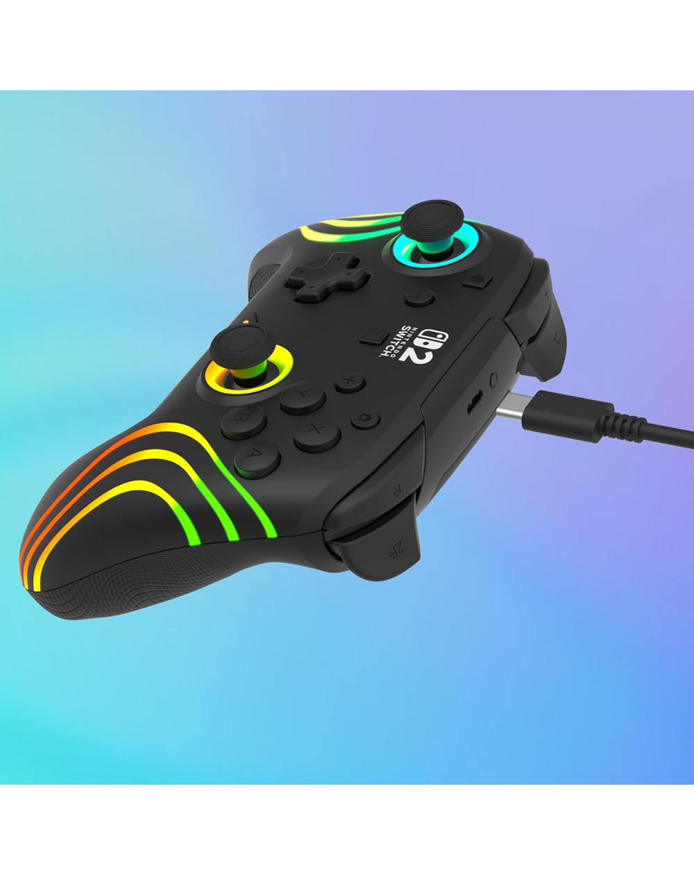 Turtle Beach Control Inalámbrico Afterglow RGB Negro Nintendo Switch 2