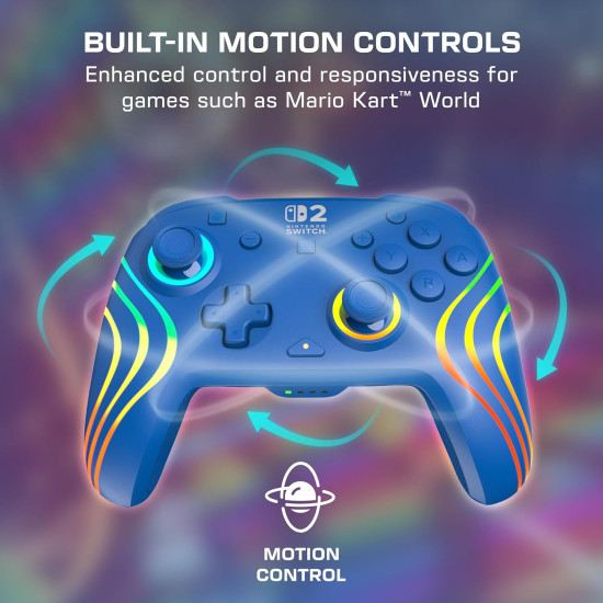 Turtle Beach Control Inalámbrico Afterglow RGB Azul Nintendo Switch 2