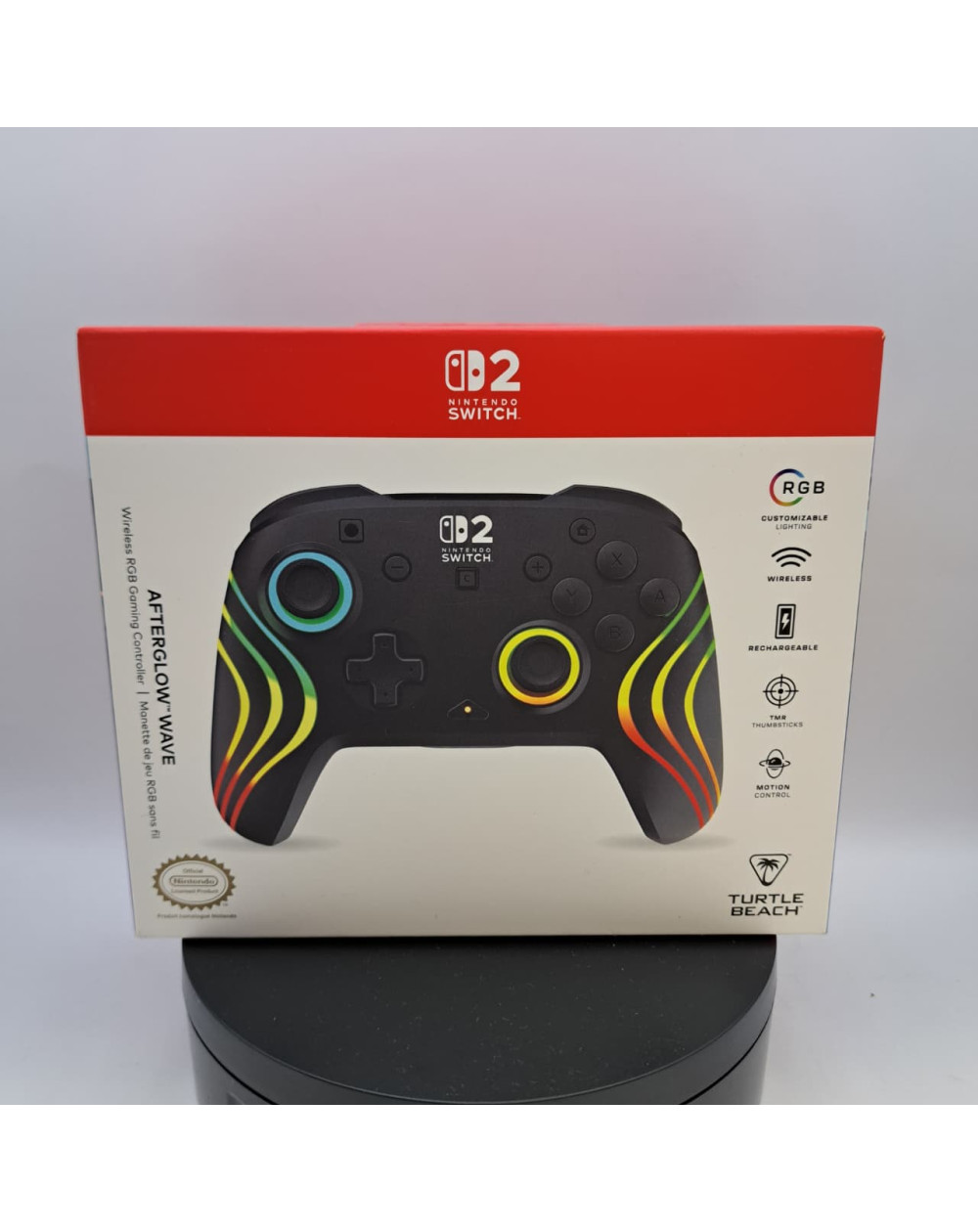 Turtle Beach Control Inalámbrico Afterglow RGB Negro Nintendo Switch 2