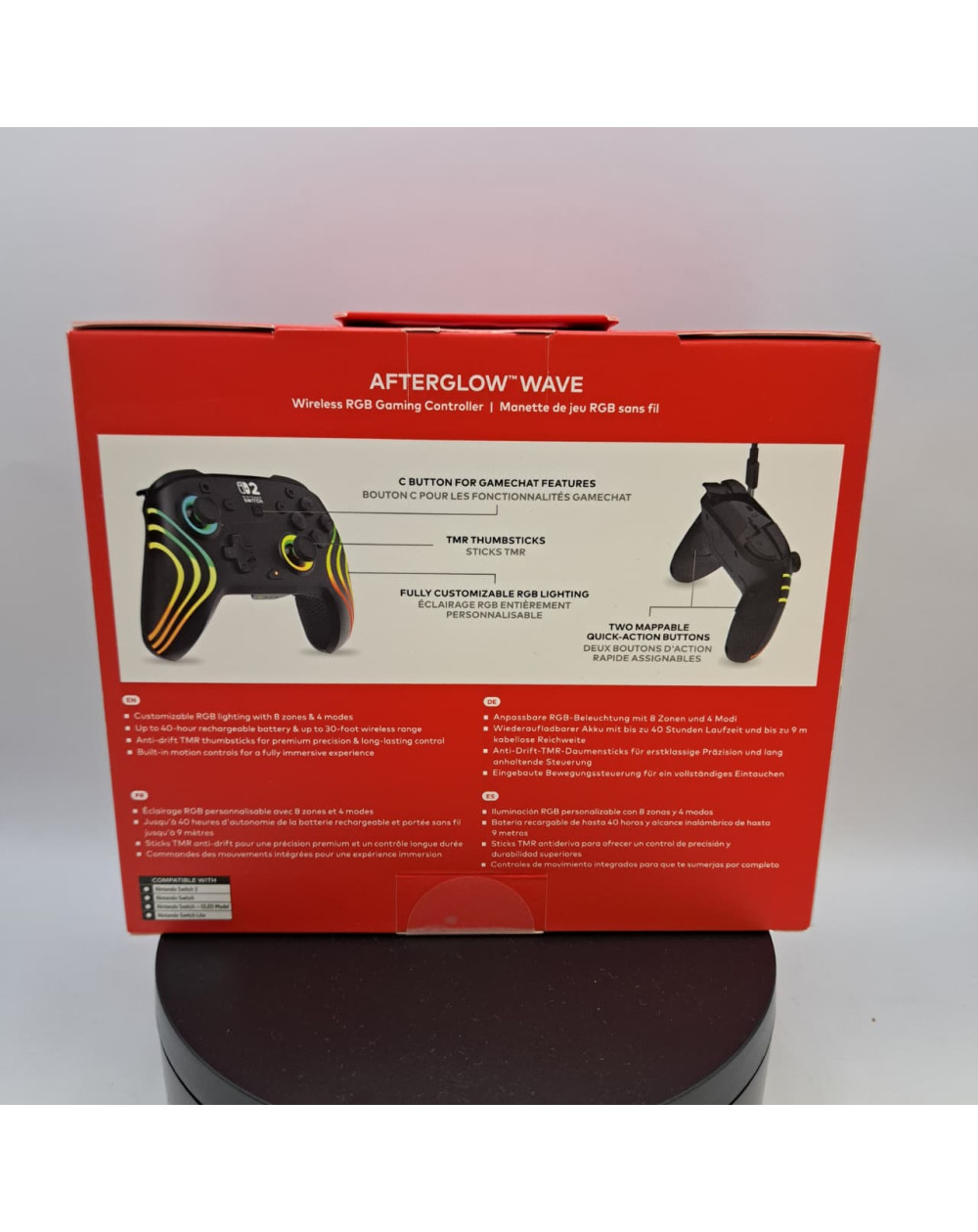 Turtle Beach Control Inalámbrico Afterglow RGB Negro Nintendo Switch 2