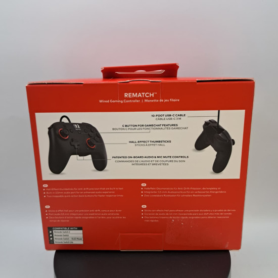 Control Turtle Beach Rematch Negro Rojo Nintendo Switch 2
