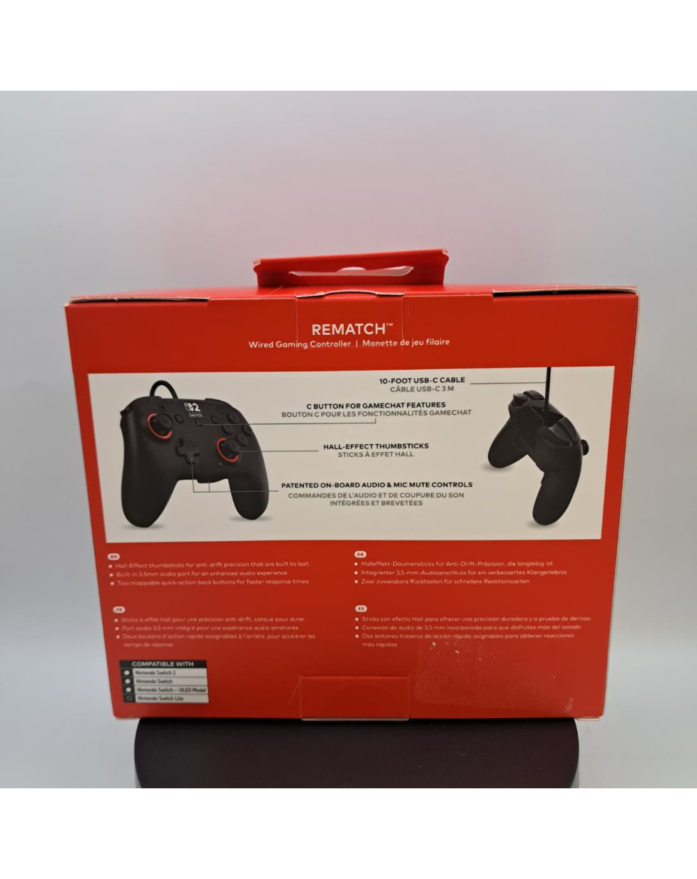 Control Turtle Beach Rematch Negro Rojo Nintendo Switch 2