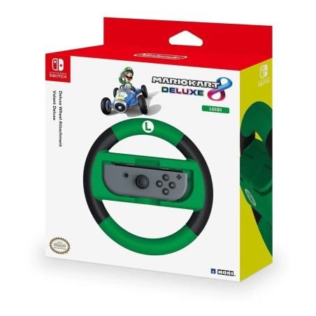 Volante Luigi Hori Nintendo Switch Para Mario Kart 8 Deluxe Verde