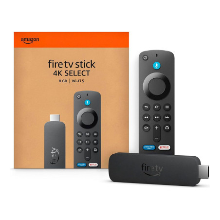 Amazon Fire Tv Stick 4k Select 8gb Control Con Alexa Negro De Voz Sistema Vega Os - No Android.