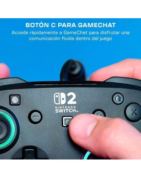Turtle Beach Control Alambrico Afterglow Wave RGB Nintendo Switch 2