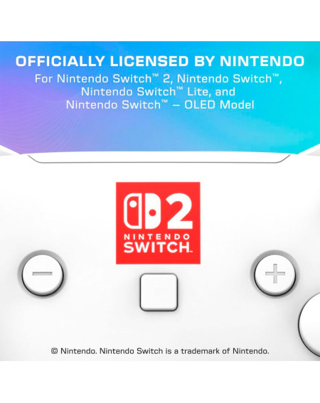 Turtle Beach Control Inalámbrico Afterglow Wave RGB Blanco Nintendo Switch 2