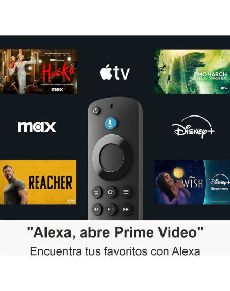 Amazon Fire Tv Stick Hd Streaming Media Player 8gb Color Negro Con Adaptador 110/220 Volts De Voz