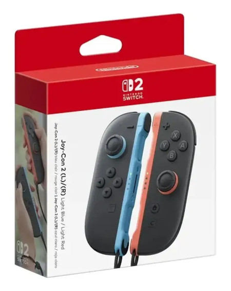Nintendo Switch 2 Joycon Controllers (light Blue/light Red) Celeste Y Rojo Negro