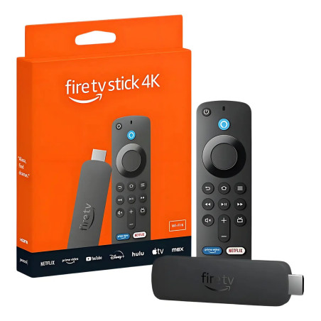 Amazon Fire Tv Stick 4k 8gb Con Pilas, Control Remoto, Adaptador, Cable Y Hdmi - Negro Baterías
