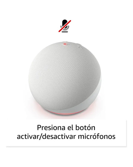 Asistente Virtual Amazon Echo Dot 5ta Gen Blanco Color Glacier White
