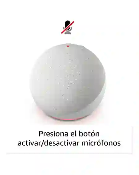 Asistente Virtual Amazon Echo Dot 5ta Gen Blanco Color Glacier White