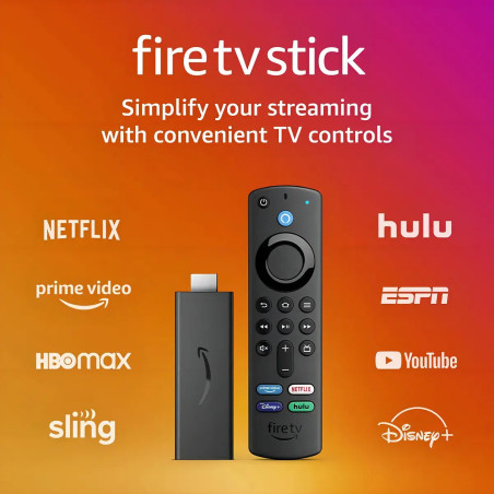 Fire Tv Stick 3ª Generación 2021 Con Alexa Voice Remote Amazon Negro