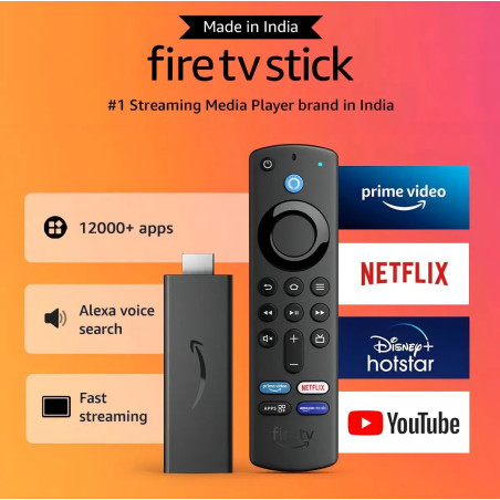 Fire Tv Stick 3ª Generación 2021 Con Alexa Voice Remote Amazon Negro